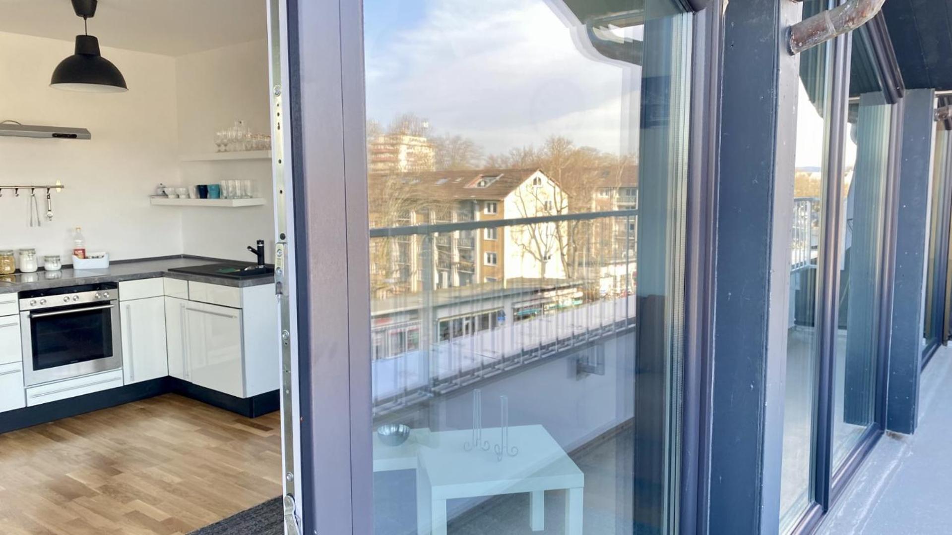 Schoenes Erwachen Im Frankfurter Penthouse Frankfurt pe Main Exterior foto